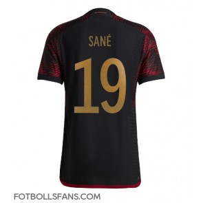 Tyskland Leroy Sane #19 Replika Bortatröja VM 2022 Kortärmad